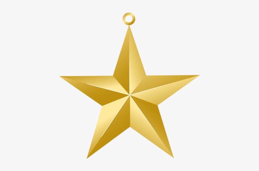Gold Star Christmas Ornament - Texas State Rising Star, HD Png Download