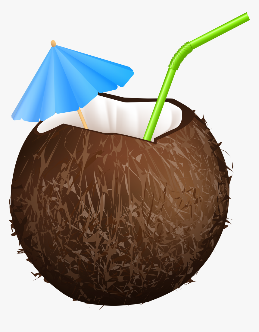 Coconut Clipart Frame - Transparent Coconut Drink Png, Png Download
