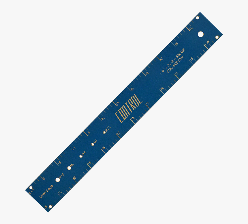 Full Size Hp Ruler, Screw Gauge & 60hp 1u Blank - Paper Product, HD Png Download