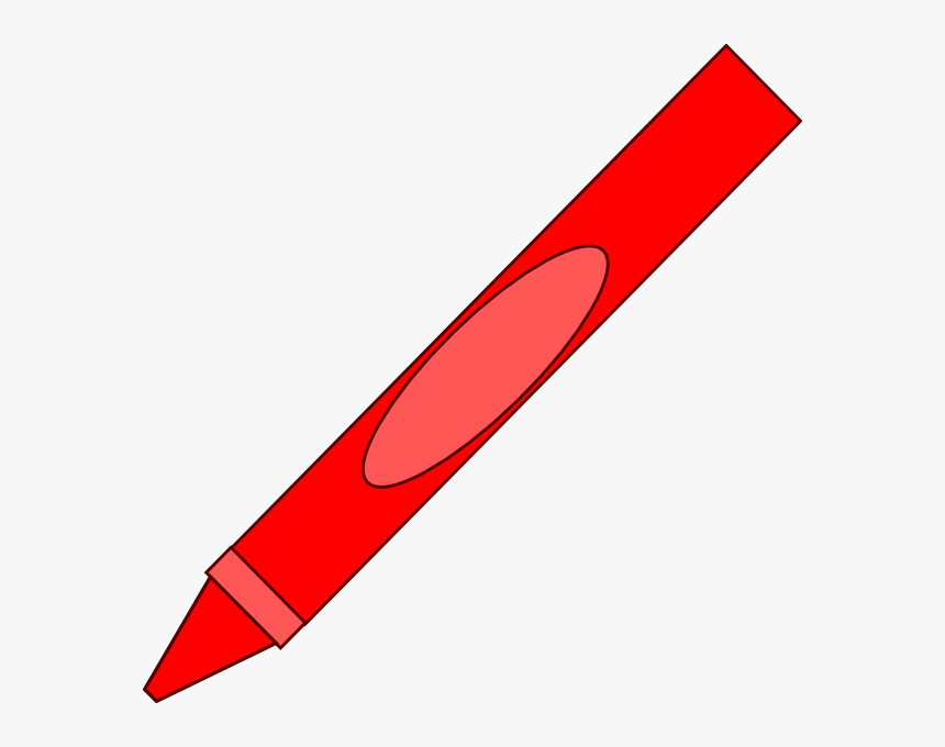Transparent Crayon Clip Art - Red Crayon Clipart, HD Png Download