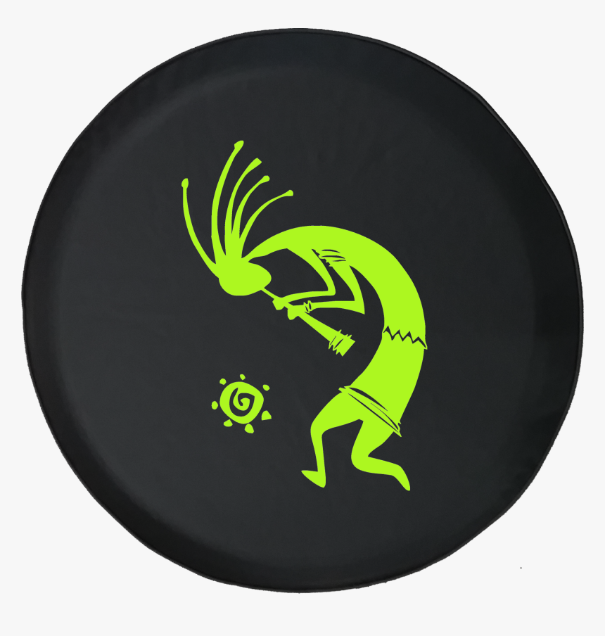 Kokopelli Flute Tribal Sun Offroad Jeep Rv Camper Spare, HD Png Download