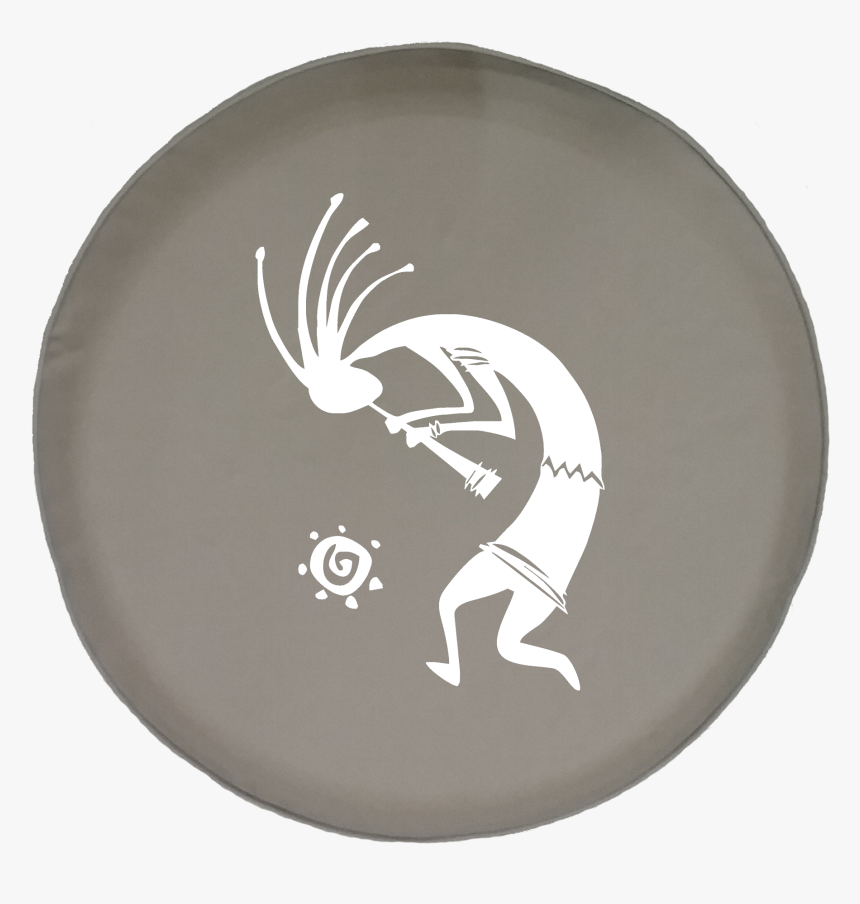 Kokopelli Flute Tribal Sun Offroad Jeep Rv Camper Spare - Jeep, HD Png Download