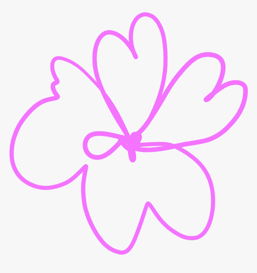 Flower1-01 - Line Art, HD Png Download