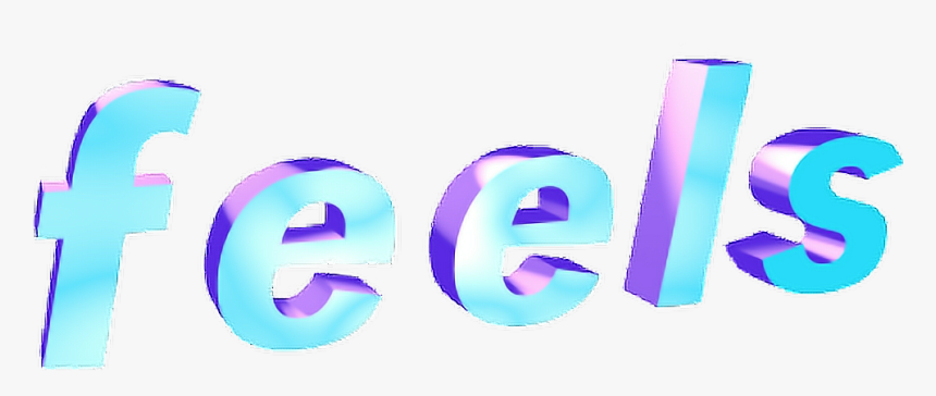 Feels From - 3d Text Png Aesthetic, Transparent Png