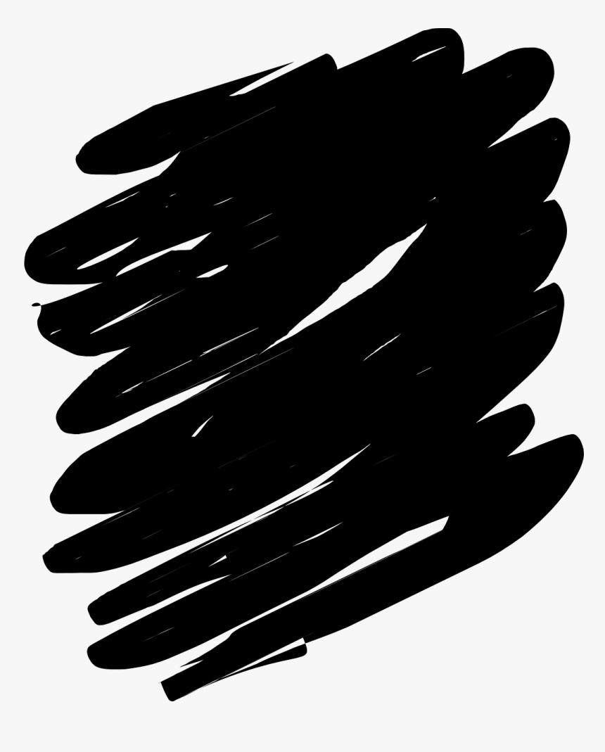 Scribble Doodle Black Free Picture, HD Png Download