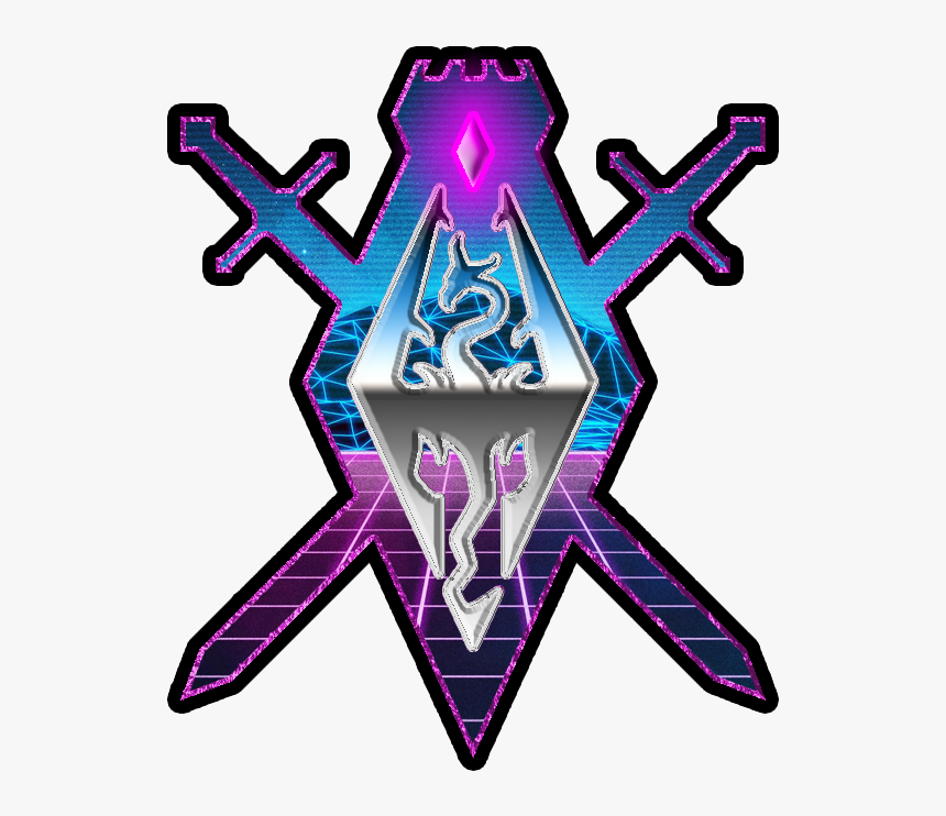Transparent Vaporwave Text Png - Icon Vaporwave Skyrim, Png Download