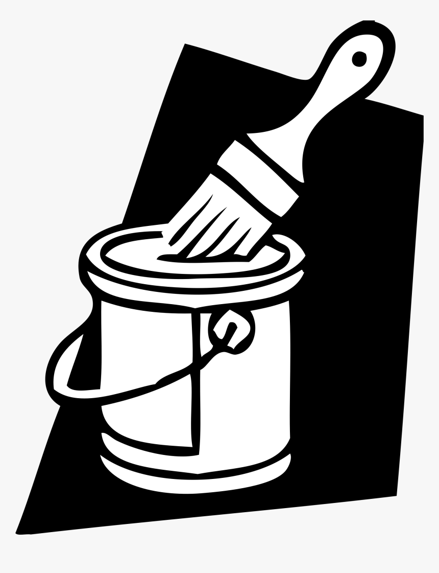 Paint Image Black And White, HD Png Download