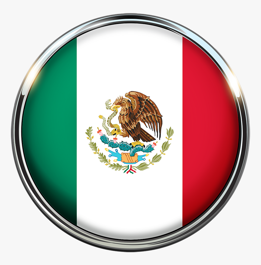 Mexico Flag Circle Png, Transparent Png