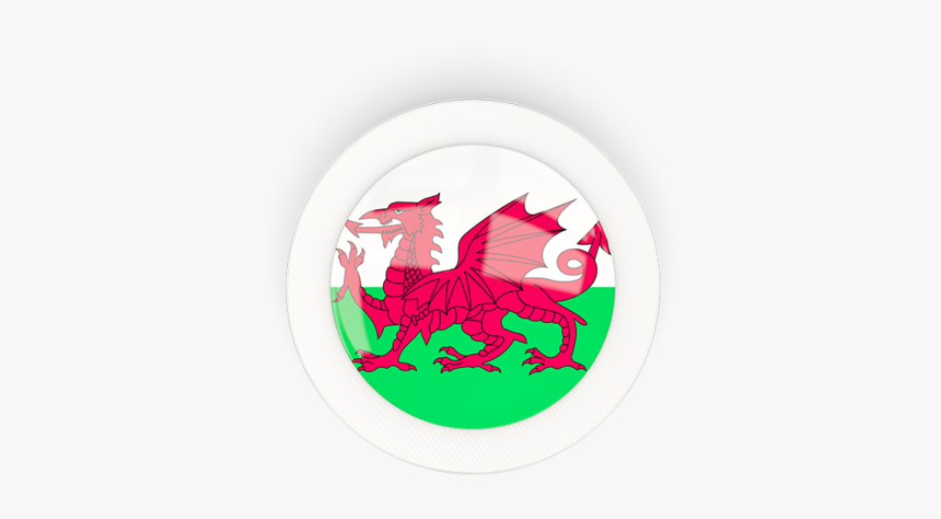Round Carbon Icon - Wales Flag Round Png, Transparent Png