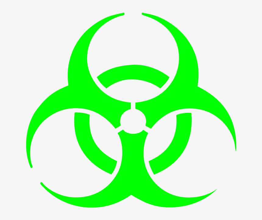 Biological Hazard Clip Art Portable Network Graphics - Green Biohazard Symbol Transparent, HD Png Download