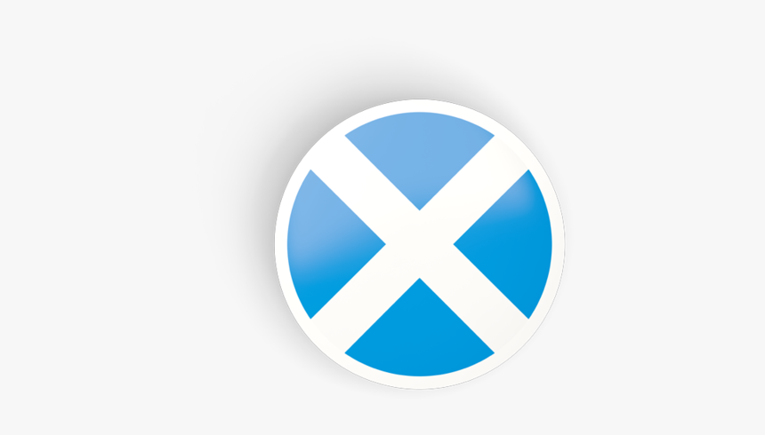 Round Concave Icon - Round Scotland Flag Png, Transparent Png