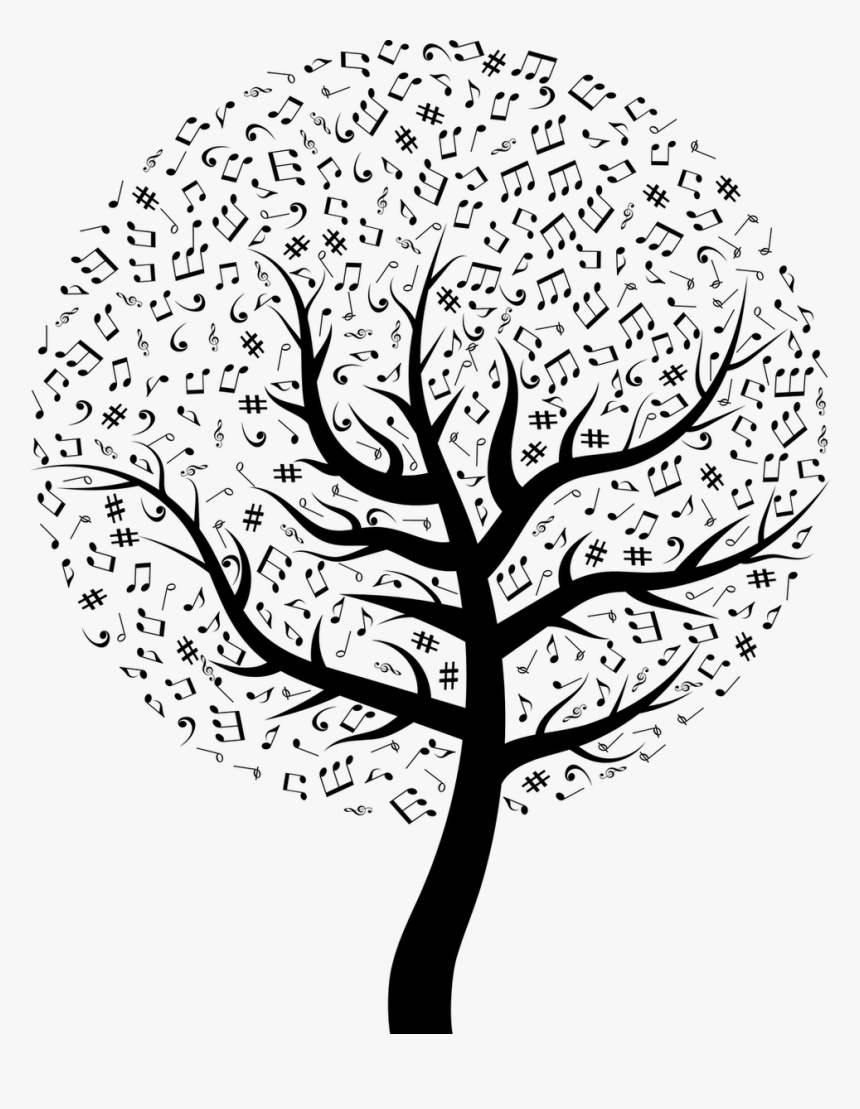 Musical Note Portable Network Graphics Clef Image - Music Pictures Black And White, HD Png Download