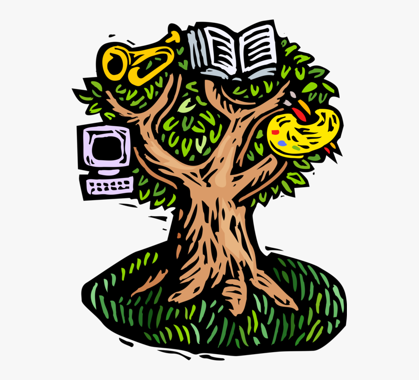 Vector Illustration Of Tree Of Life, Creativity And - Gifted Education, HD Png Download