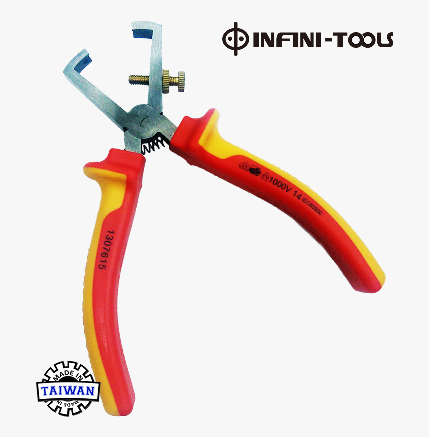 1000v High Voltage Insulated Pliers Vde Wire Strippers - Ratcheting Flare Nut Wrench Metric, HD Png Download