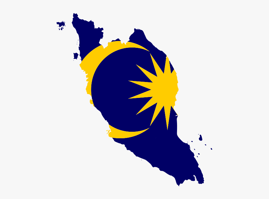 Flag Map Of West Malaysia - Malaysia Flag Map, HD Png Download