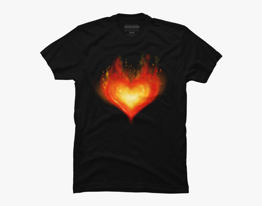 Transparent Flaming Heart Png - Active Shirt, Png Download