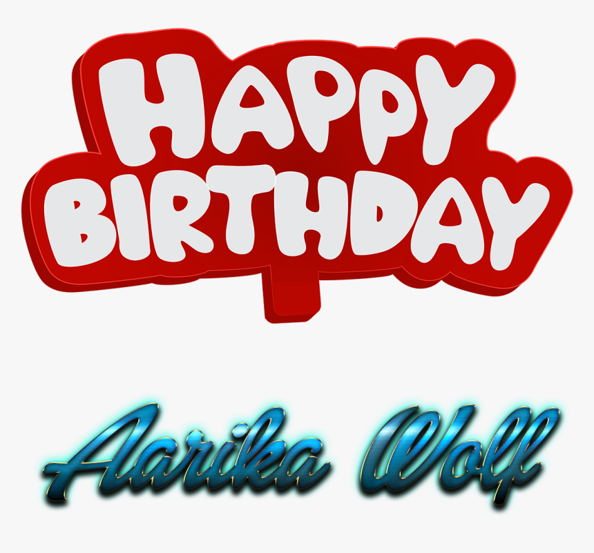 Aarika Wolf 3d Letter Png Name - Happy Birthday Isaac, Transparent Png