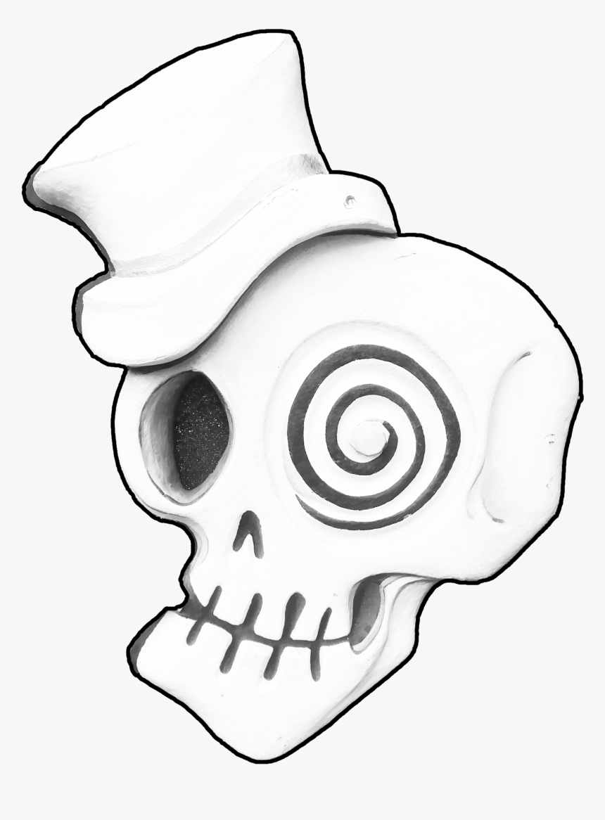 Drawing Party Day The Dead Transparent Png Clipart - Skull, Png Download