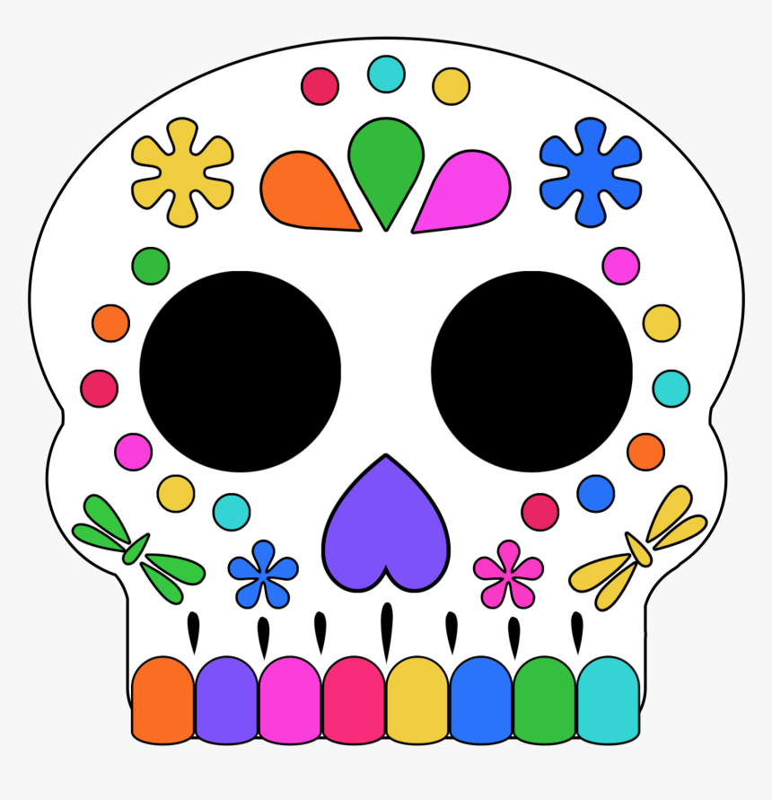 Printable Day Of The Dead Mask, HD Png Download