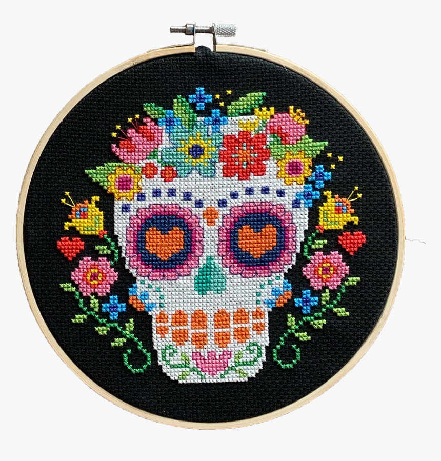Dia De Los Muertos Cross Stitch, HD Png Download