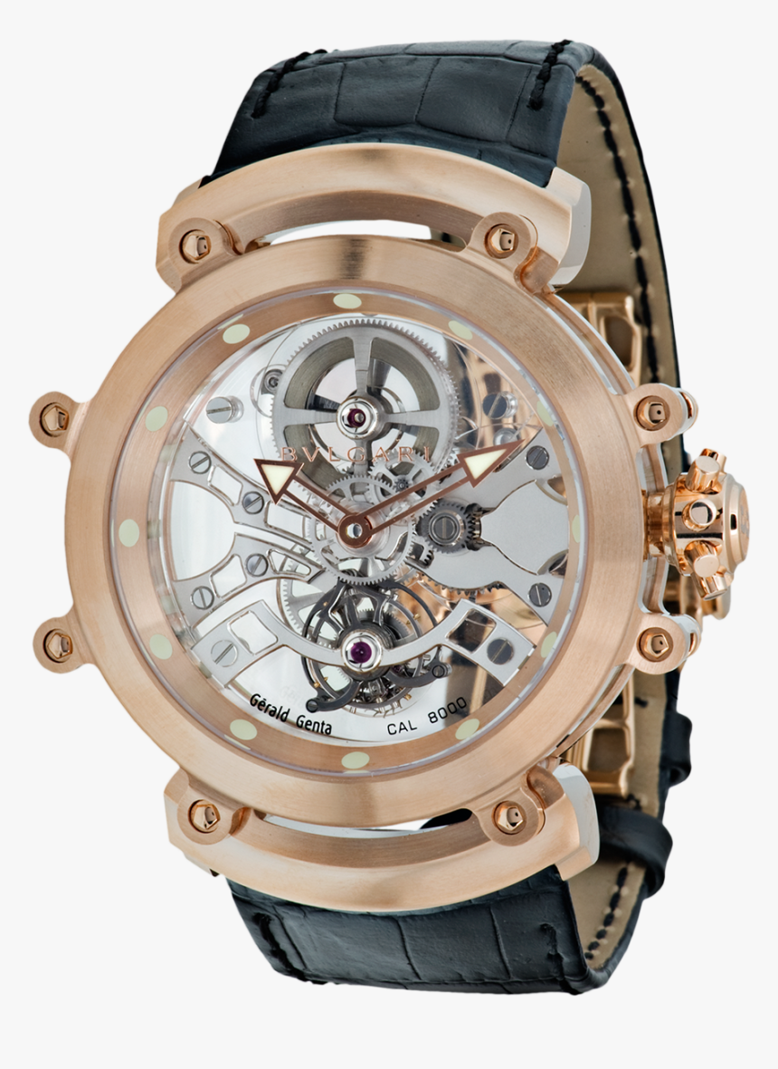 Gerald Genta Watch Bulgari, HD Png Download