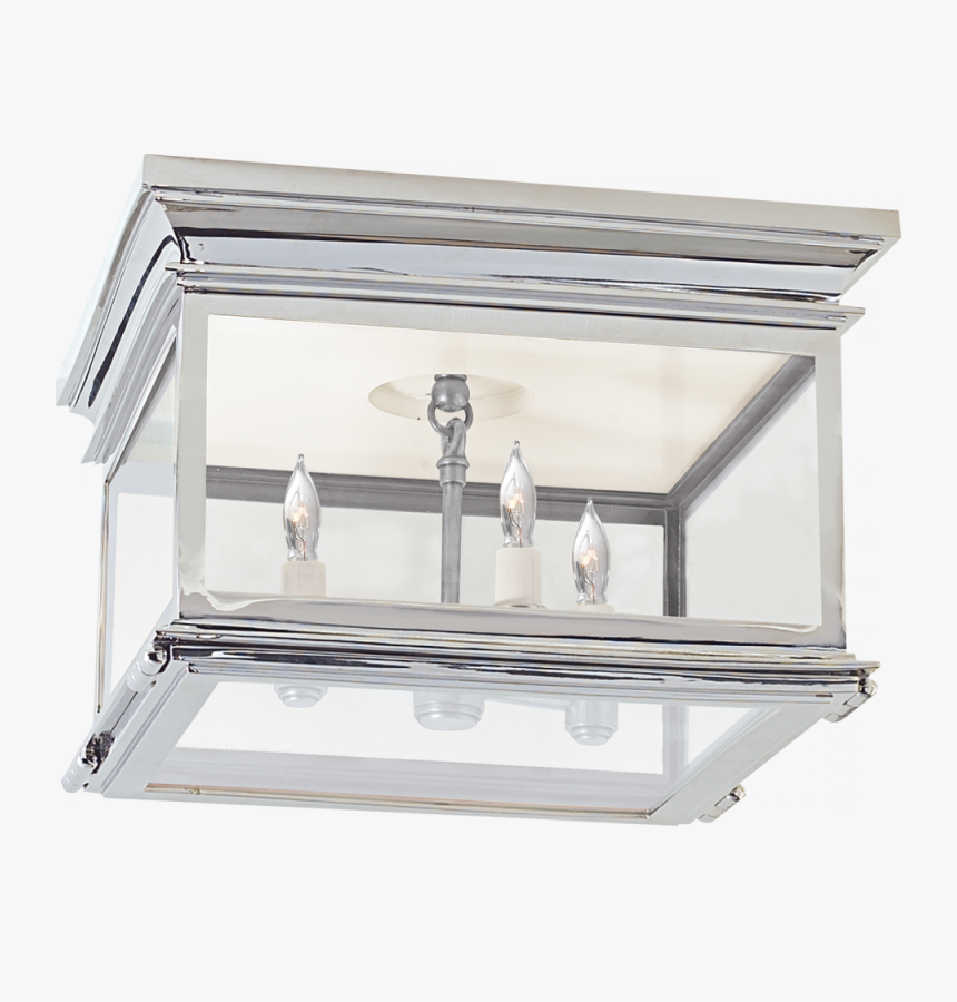 Club Large Square Flush Mount In Polished Nickel - Shelf, HD Png Download