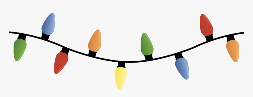 Strand Of Christmas Lights Transparent Png - Christmas Lights Transparent Background, Png Download