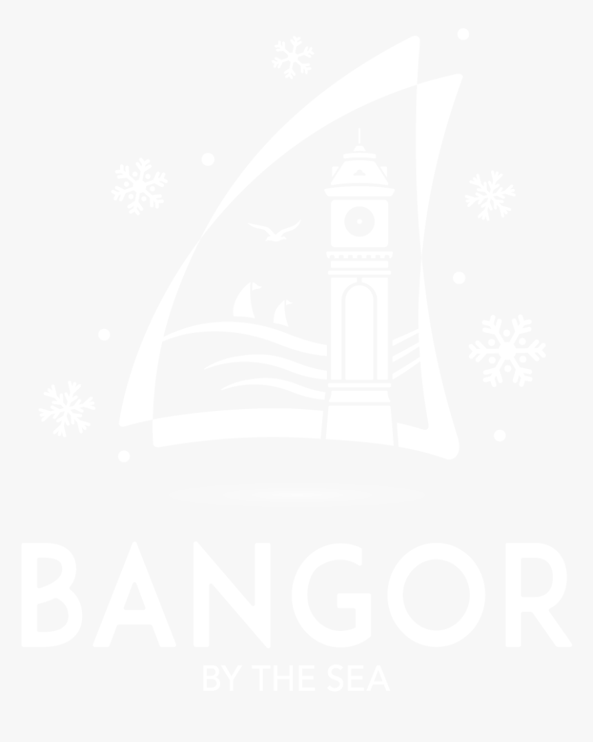 Bangor Christmas Logo Mono White Png - Social Conformity, Transparent Png