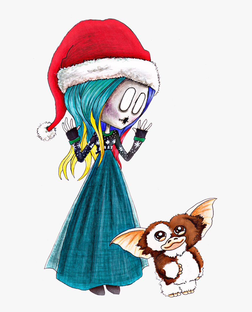 #stickerfun #gizmo #xmas #gremlins #santahat #darkxmas - Cartoon, HD Png Download