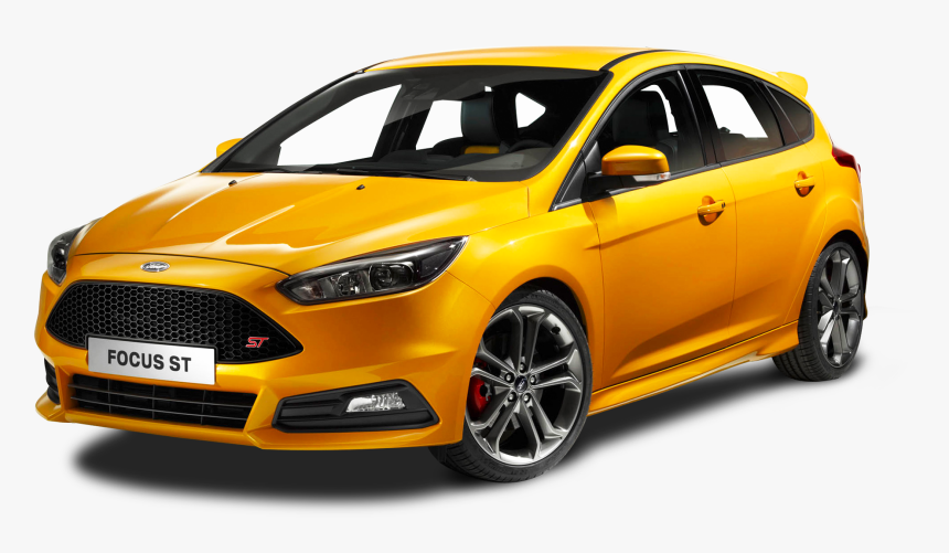 Ford Focus St Yellow Car, HD Png Download
