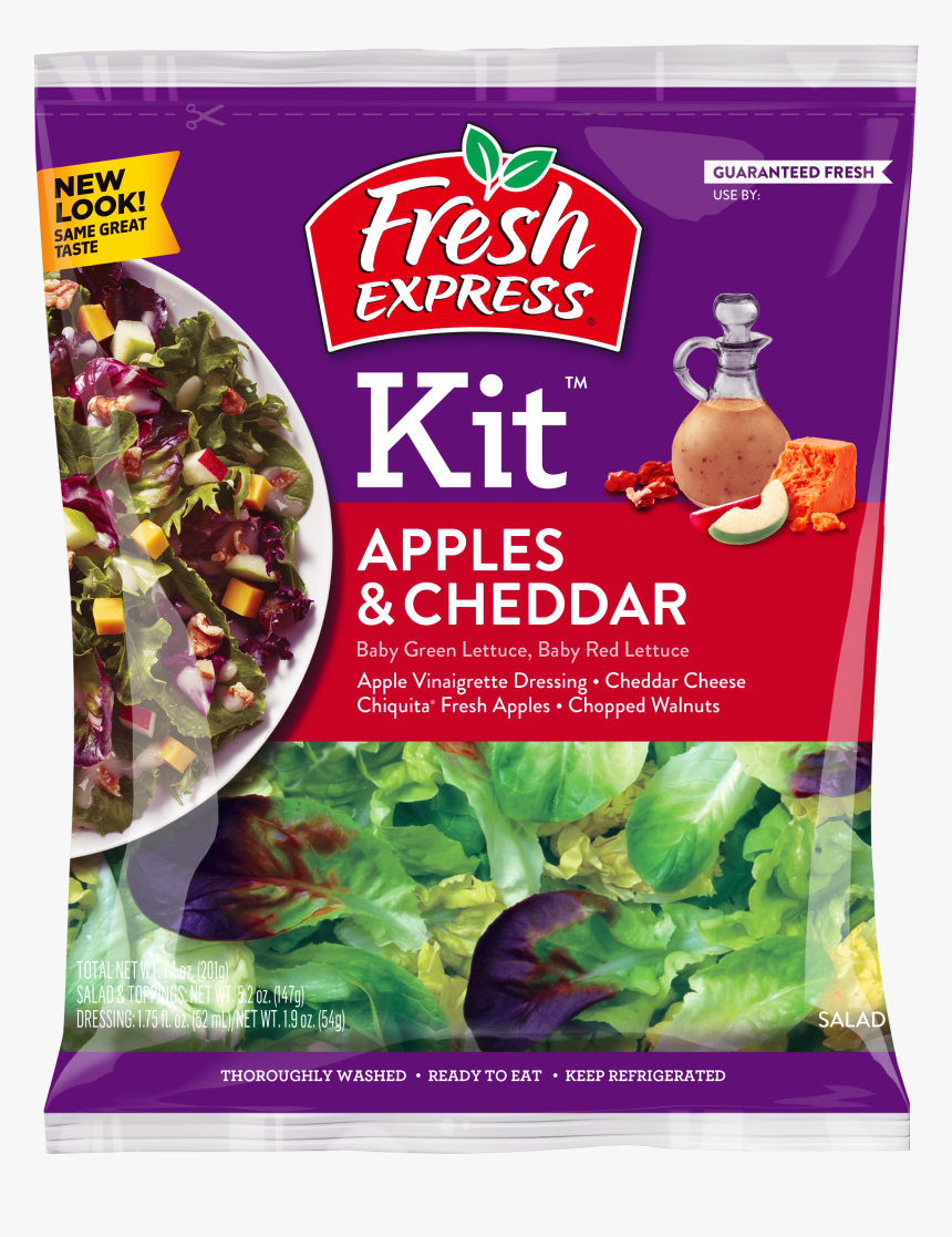 Apples & Cheddar Salad Kit - Fresh Express Salsa Ensalada, HD Png Download