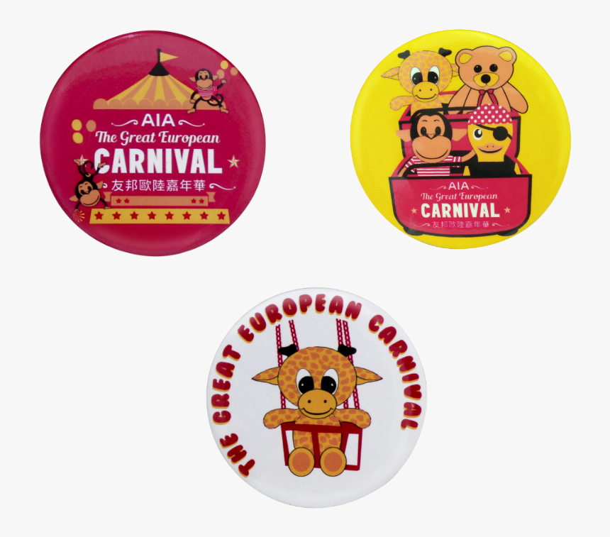 Button Badge Set - Cartoon, HD Png Download