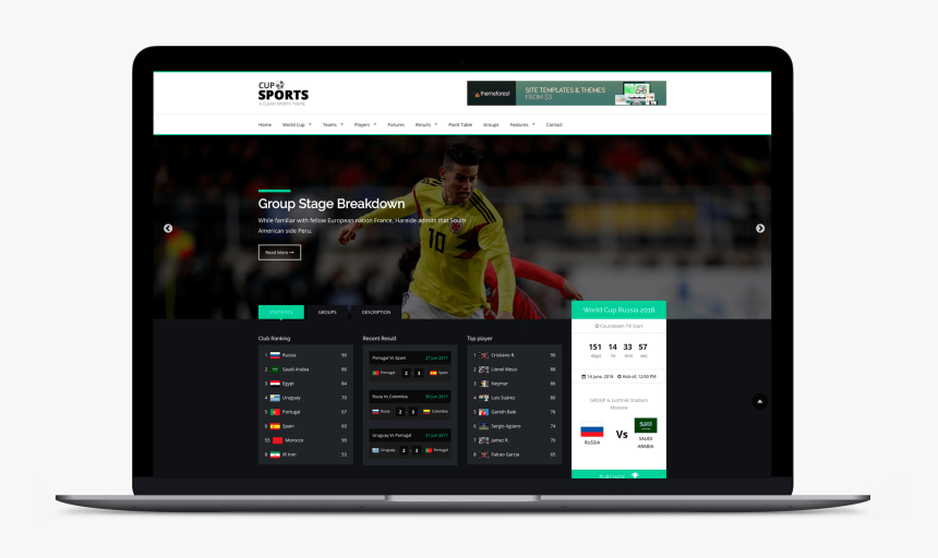 Paginas Deportivas Con Bootstrap, HD Png Download