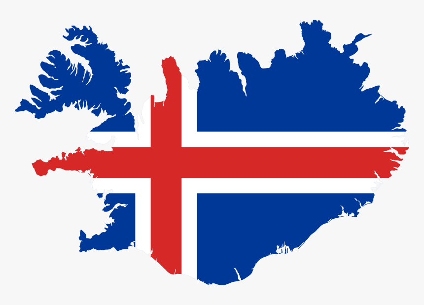 Flag Of Iceland Map Icelandic - Iceland Png, Transparent Png