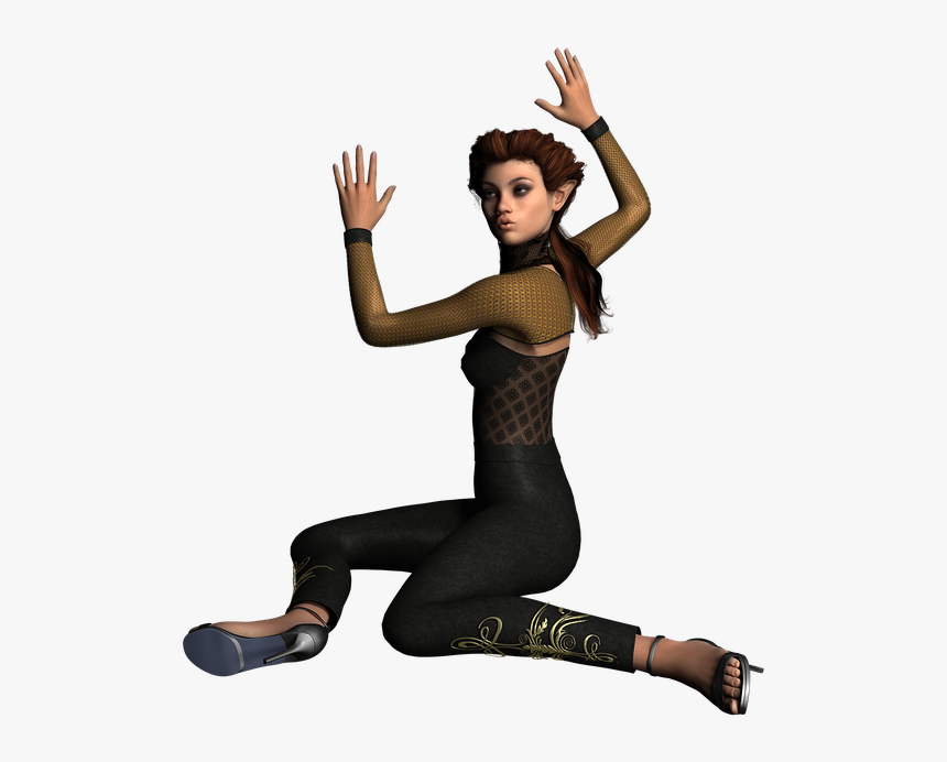 Pose, Girl, Fae, Fairy, Young, Woman, Female, Posing - Girl Pose Transparent, HD Png Download