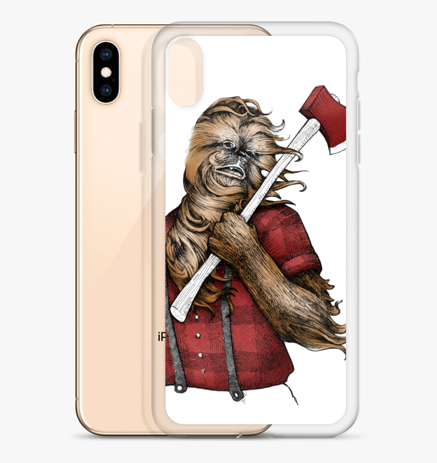 Wookiejackcolor Mockup Case With Phone Default Gold - Mobile Phone Case, HD Png Download