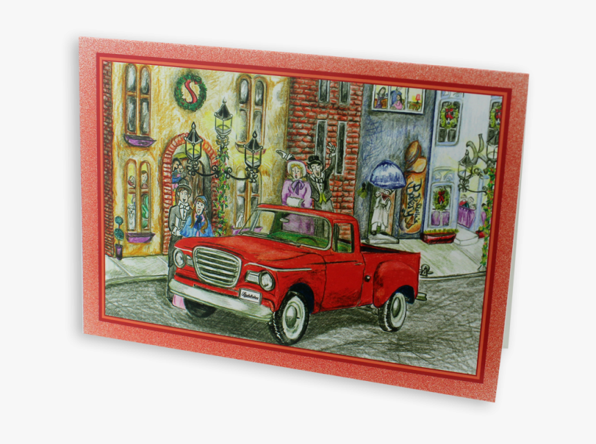Champ Truck Christmas Cards - Antique Car, HD Png Download