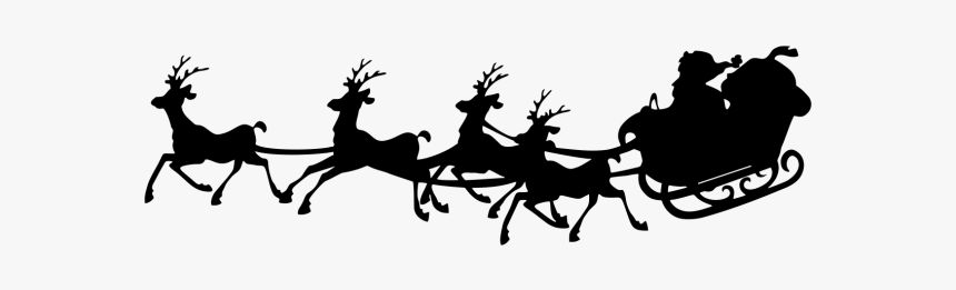 Santa Claus Silhouette Sled Clip Art - Santa Clausula 1 Dvd, HD Png Download