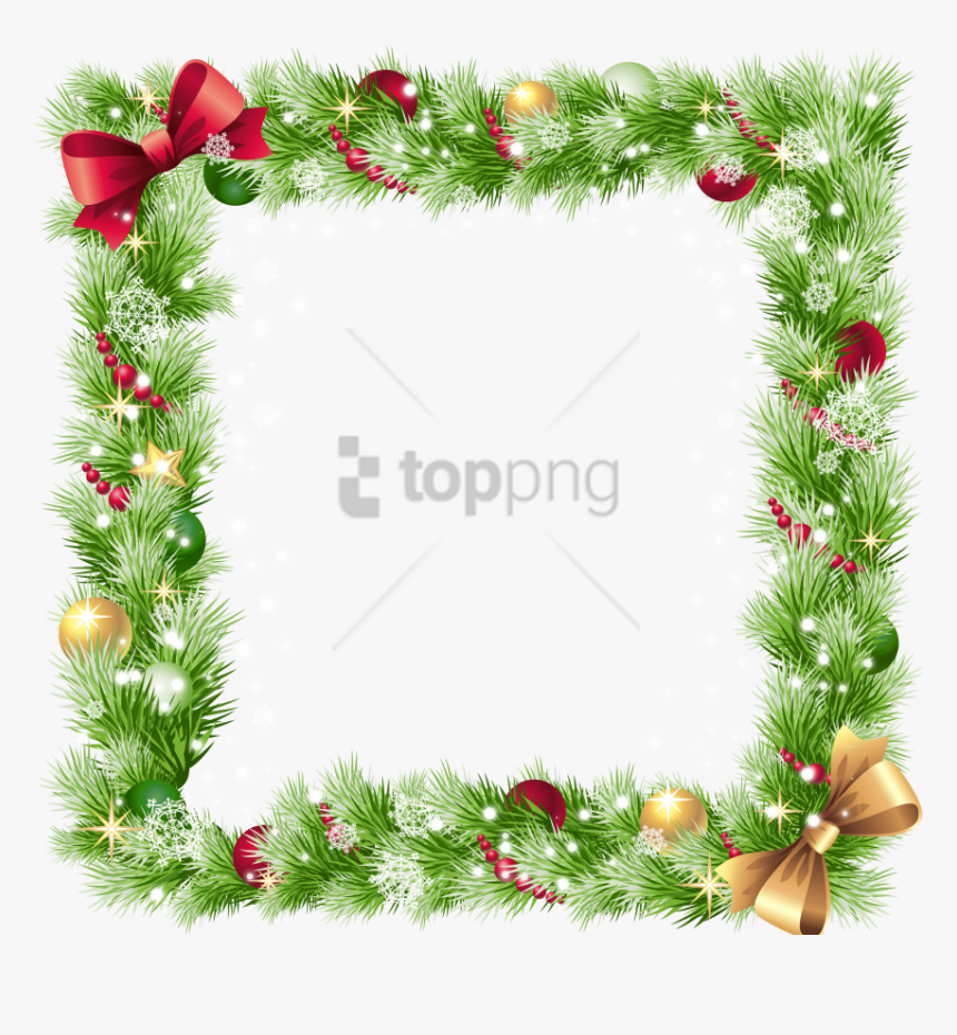 Frame Image With Transparent - Transparent Christmas Border Png, Png Download