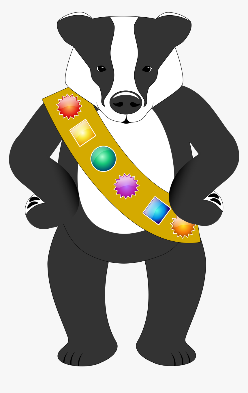 Carnivoran,dog Breed,dog - Badger Wearing A Badge, HD Png Download