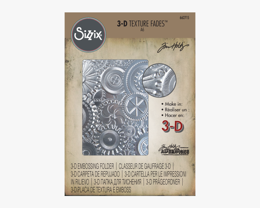 Sizzix 3d Texture Fades Embossing Folder, HD Png Download