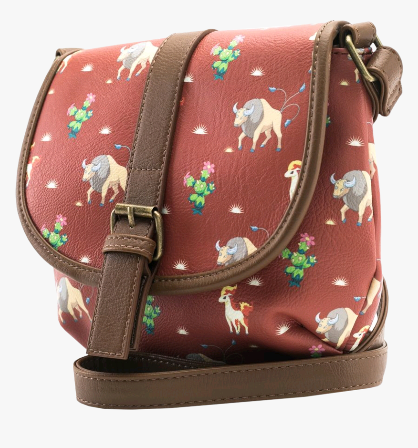 Tauros, Ponyta & Maractus Western Print 7” Faux Leather - Handbag, HD Png Download