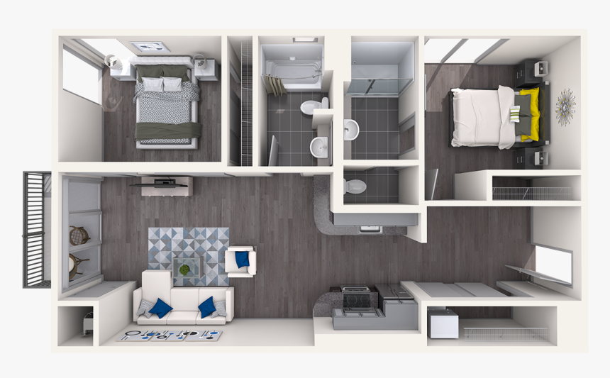 Bedroom Layout - Floor Plan, HD Png Download