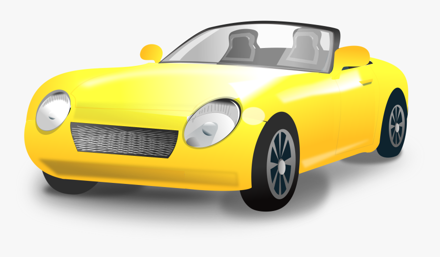 Clipart Car Convertible - Convertible Car Clipart, HD Png Download