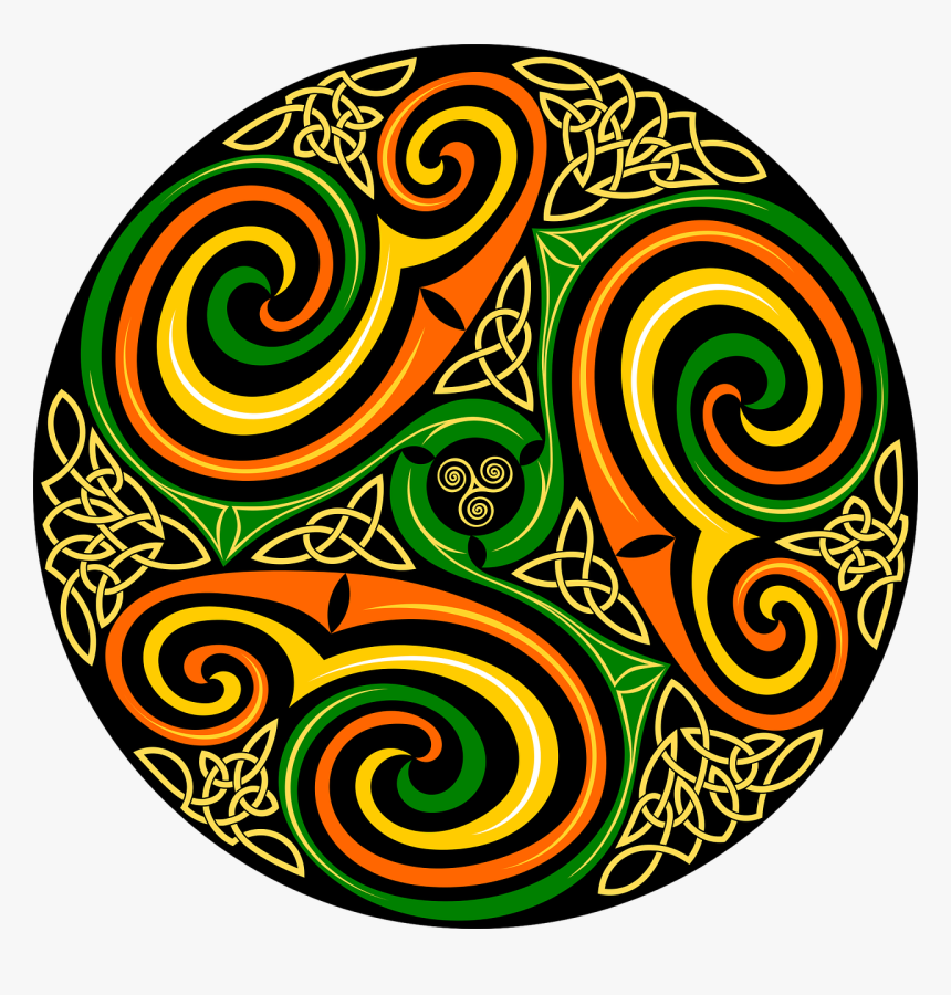 Symmetry,spiral,circle - Keltlerin Kökeni, HD Png Download
