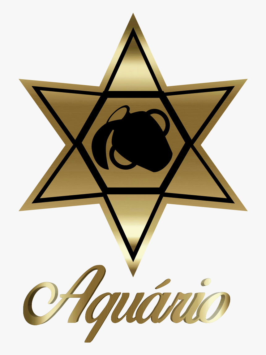 #aquário #aquarium #aquarius #sign #signo #horóscopo - Golden Aries Sign, HD Png Download