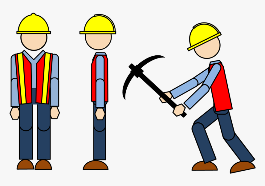 Construction Worker Free Clipart No Background - Transparent Background Construction Worker Clipart, HD Png Download