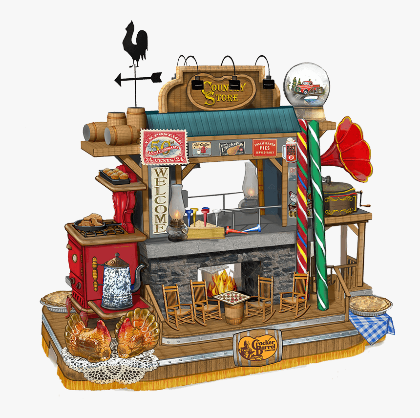 90 Parades And Counting - Macy's Cracker Barrel Float 2019, HD Png Download
