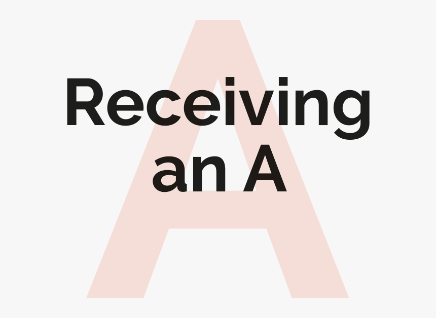 Receiving An A - Graphic Design, HD Png Download