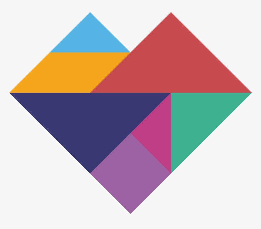 Pixel Heart Png - Triangle, Transparent Png